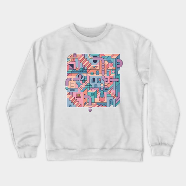 Mental Block 03 Crewneck Sweatshirt by Thepapercrane